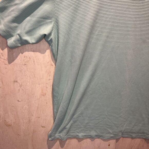 Jamaican Jaxx Polo Shirt Mens size 2XL XXL Green stripe Collared Polo top golf - Picture 4 of 7